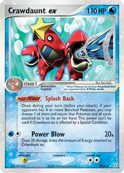 Crawdaunt ex 99/110 (Holon Phantoms)  - Holofoil