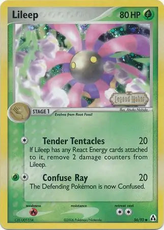 Lileep 56/92 (Legend Maker)  - Reverse Holofoil