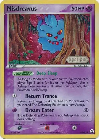 Misdreavus 40/92 (Legend Maker)  - Reverse Holofoil