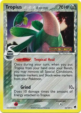 Tropius Delta Species 23/101 (Dragon Frontiers)  - Reverse Holofoil