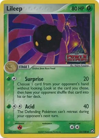 Lileep 52/108 (Power Keepers)  - Reverse Holofoil