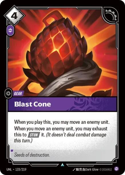 Blast Cone 133/219 (Unleashed)  - Foil