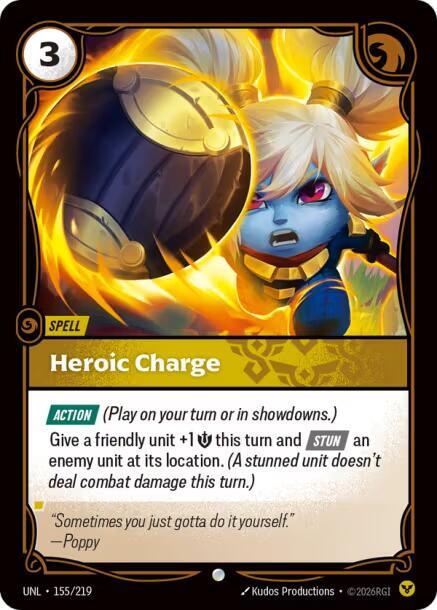 Heroic Charge 155/219 (Unleashed)  - Foil