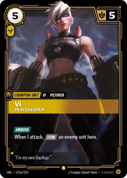 Vi - Peacekeeper 176a/219 (Unleashed)  - Foil