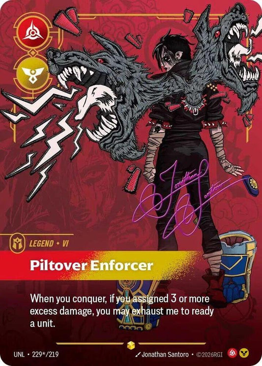 Vi - Piltover Enforcer 229*/219 (Unleashed)  - Signature Foil