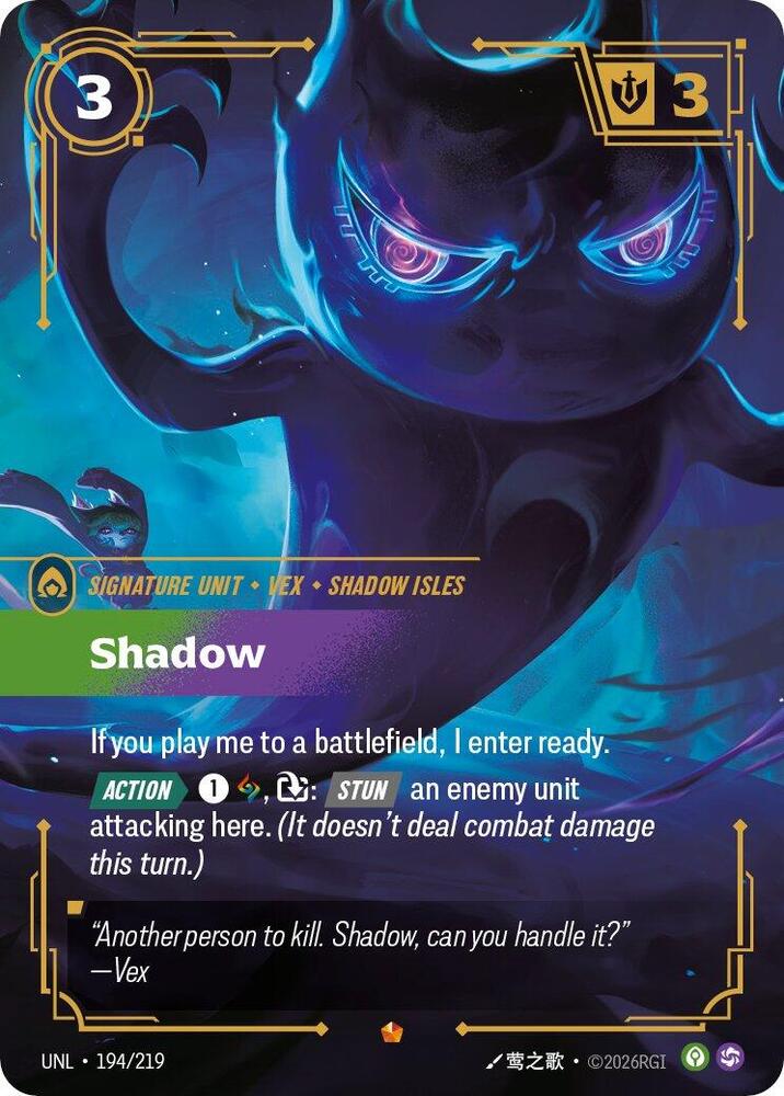 Shadow 194/219 (Unleashed)  - Foil
