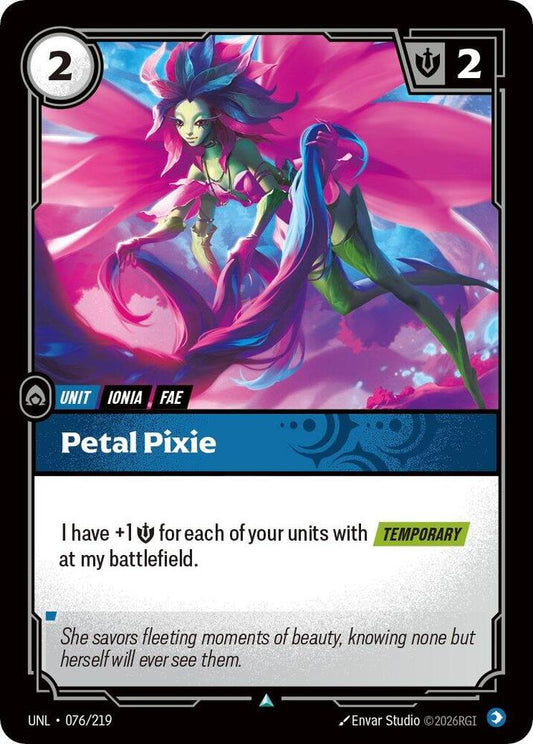 Petal Pixie 076/219 (Unleashed)  - Foil