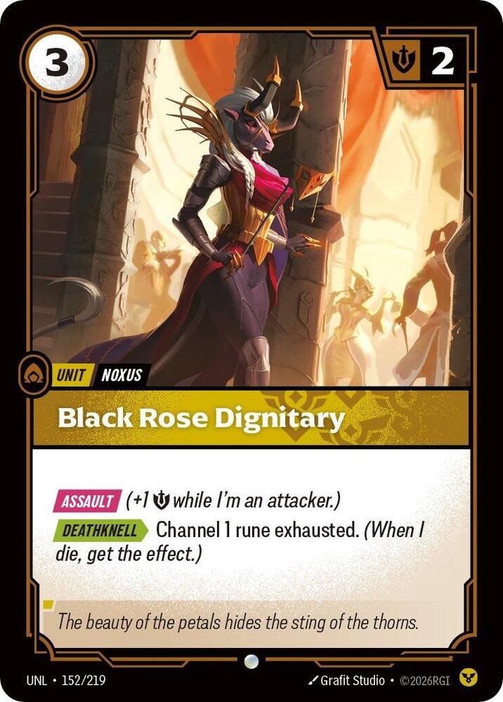 Black Rose Dignitary 152/219 (Unleashed)  - Foil