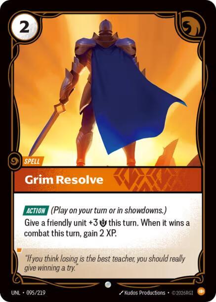 Grim Resolve 095/219 (Unleashed)  - Foil