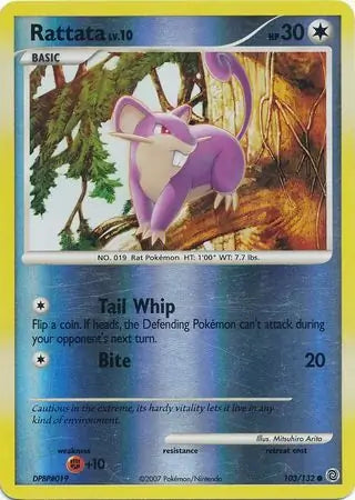 Rattata 103/132 (Secret Wonders)  - Reverse Holofoil