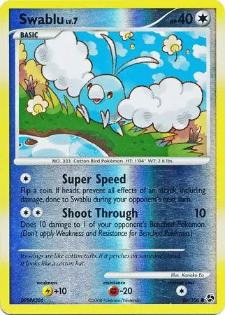 Swablu 86/106 (Great Encounters)  - Reverse Holofoil