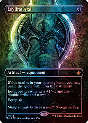 Leyline Axe 414/291 (Foundations)  - Borderless Mana Foil