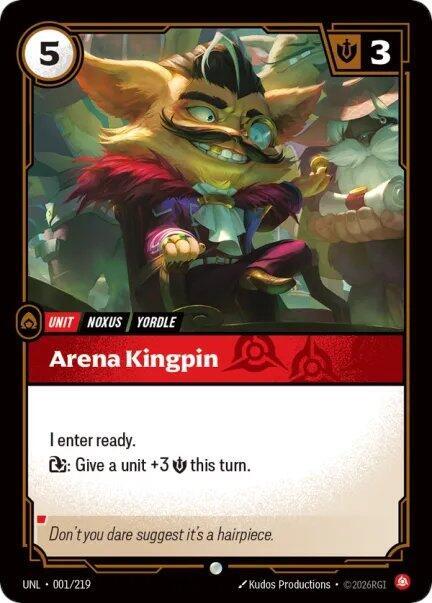 Arena Kingpin 001/219 (Unleashed)  - Foil