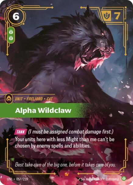 Alpha Wildclaw 057/219 (Unleashed)  - Foil