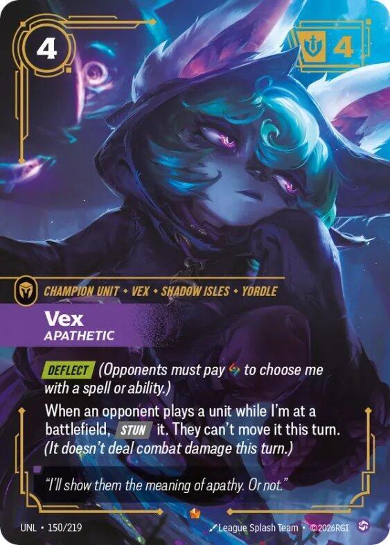 Vex - Apathetic 150/219 (Unleashed)  - Foil