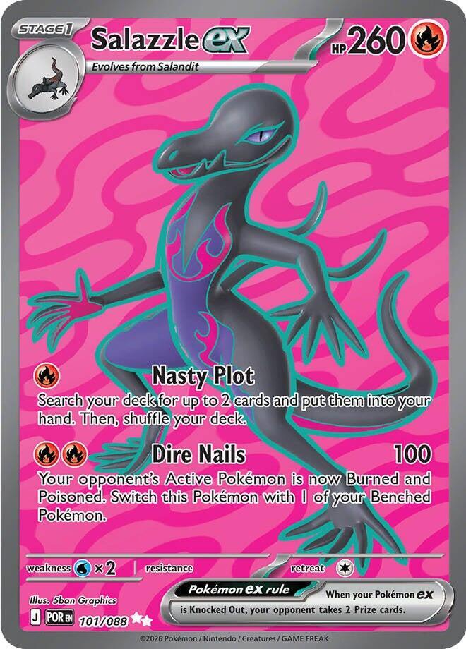 Salazzle ex 101/088 (ME03: Perfect Order)  - Holofoil