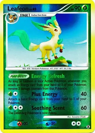 Leafeon 45/111 (Rising Rivals)  - Reverse Holofoil