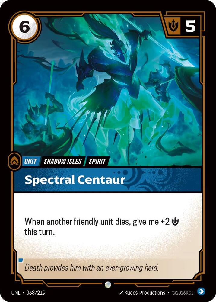 Spectral Centaur 068/219 (Unleashed)  - Foil