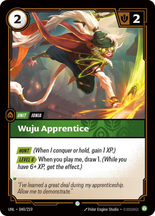 Wuju Apprentice 040/219 (Unleashed)  - Foil