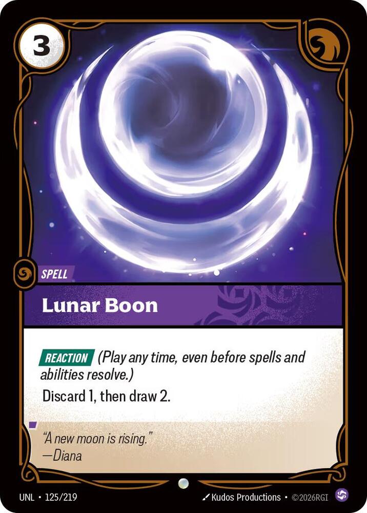 Lunar Boon 125/219 (Unleashed) 