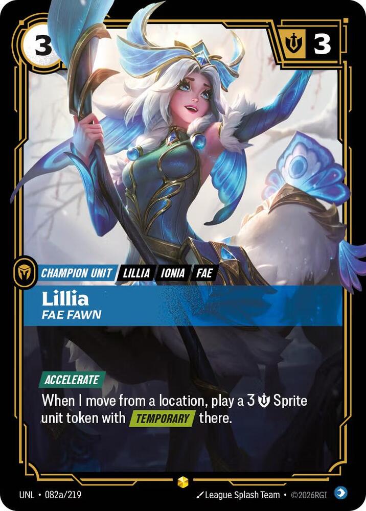 Lillia - Fae Fawn 082a/219 (Unleashed)  - Foil