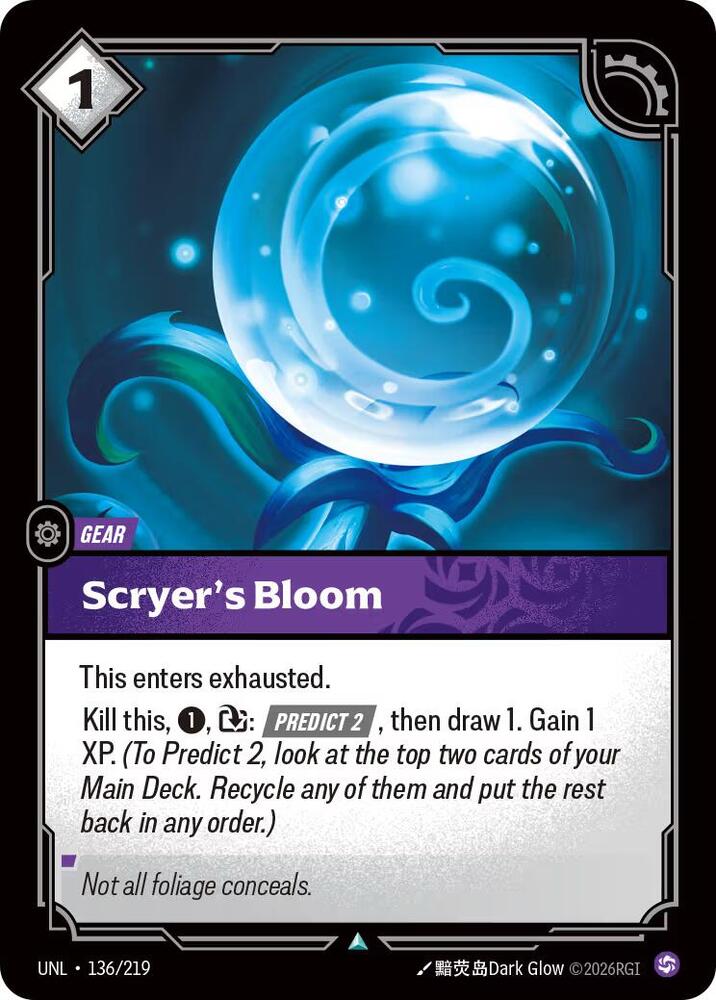 Scryer's Bloom 136/219 (Unleashed)  - Foil