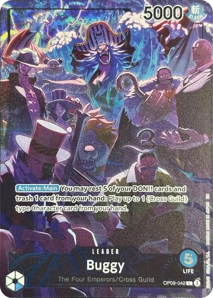 Buggy (2nd Anniversary) OP09-042 (One Piece Promotion Cards)  - Alternate Art Foil