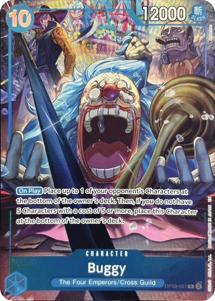 Buggy (2nd Anniversary) OP09-051 (One Piece Promotion Cards)  - Alternate Art Foil