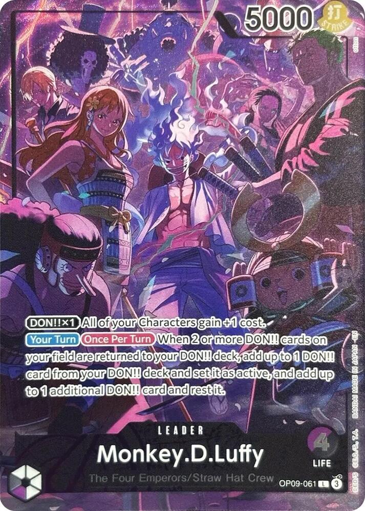 Monkey.D.Luffy (2nd Anniversary) OP09-061 (One Piece Promotion Cards)  - Alternate Art Foil