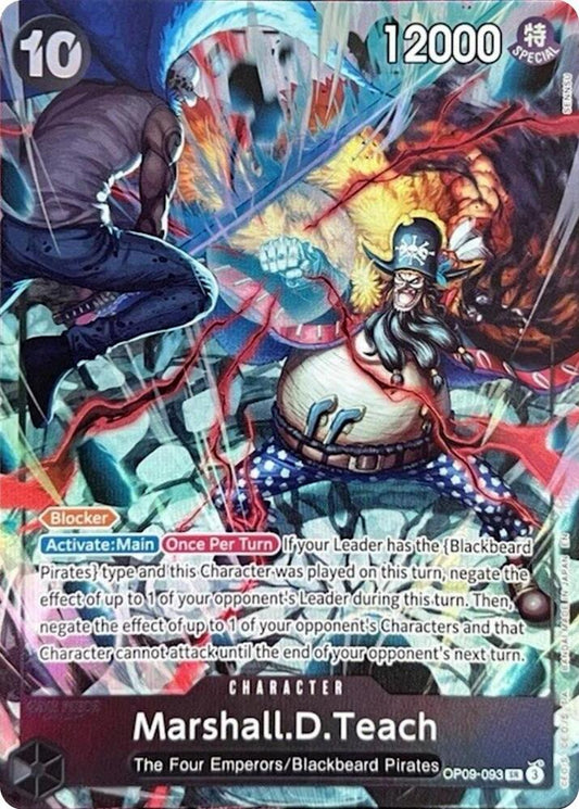 Marshall.D.Teach (2nd Anniversary) OP09-093 (One Piece Promotion Cards)  - Alternate Art Foil