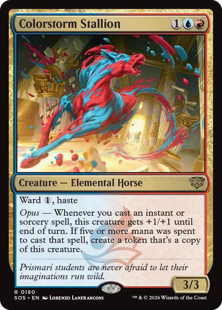 Colorstorm Stallion 180 (Secrets of Strixhaven)  - Foil