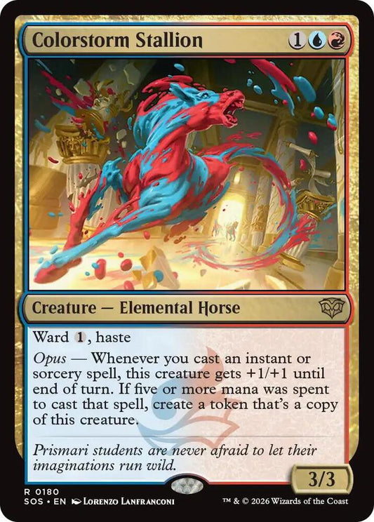 Colorstorm Stallion 180 (Secrets of Strixhaven)  - Foil