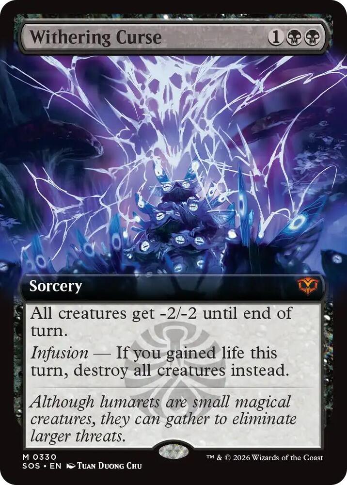 Withering Curse 330 (Secrets of Strixhaven)  - Extended Art Foil