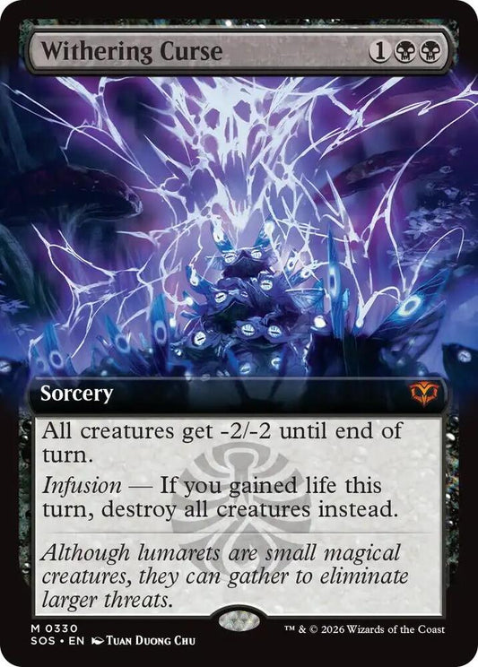 Withering Curse 330 (Secrets of Strixhaven)  - Extended Art
