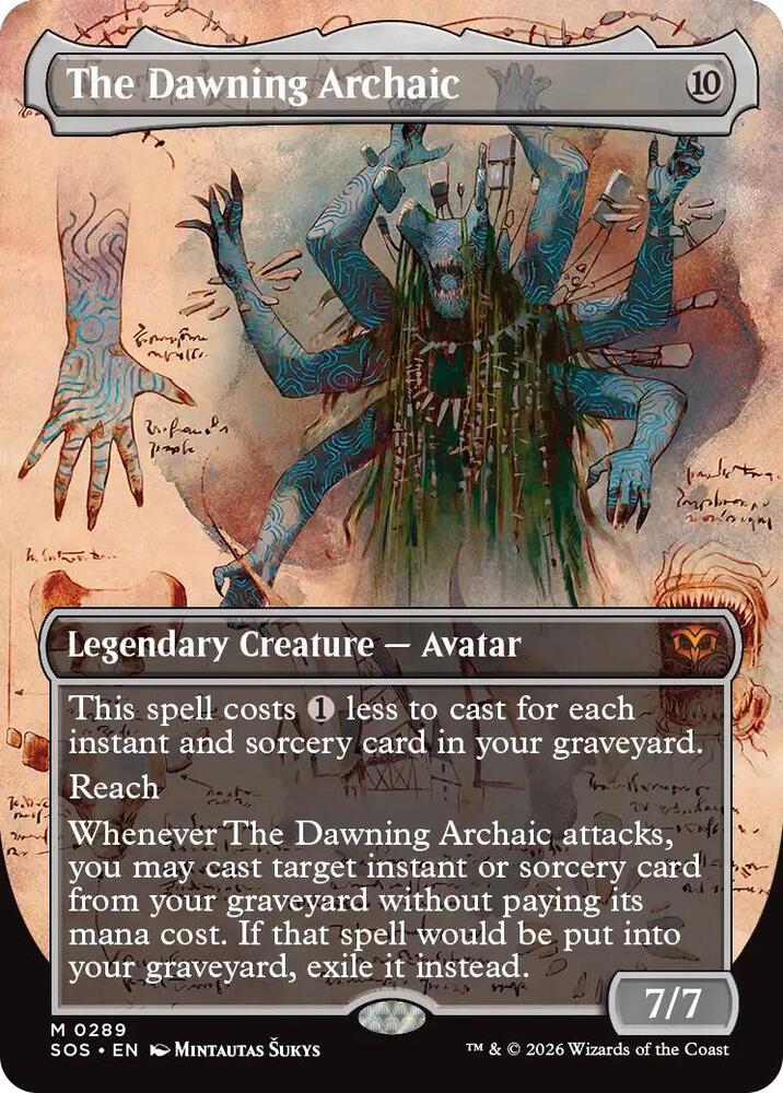 The Dawning Archaic 289 (Secrets of Strixhaven)  - Borderless Foil