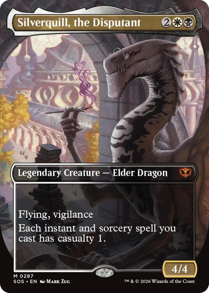 Silverquill, the Disputant 287 (Secrets of Strixhaven)  - Borderless Foil