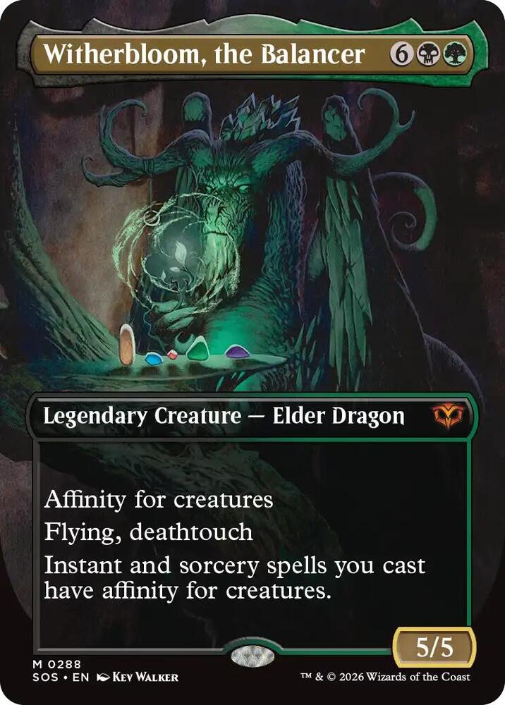 Witherbloom, the Balancer 288 (Secrets of Strixhaven)  - Borderless Foil