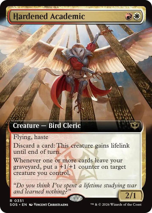 Hardened Academic 351 (Secrets of Strixhaven)  - Extended Art