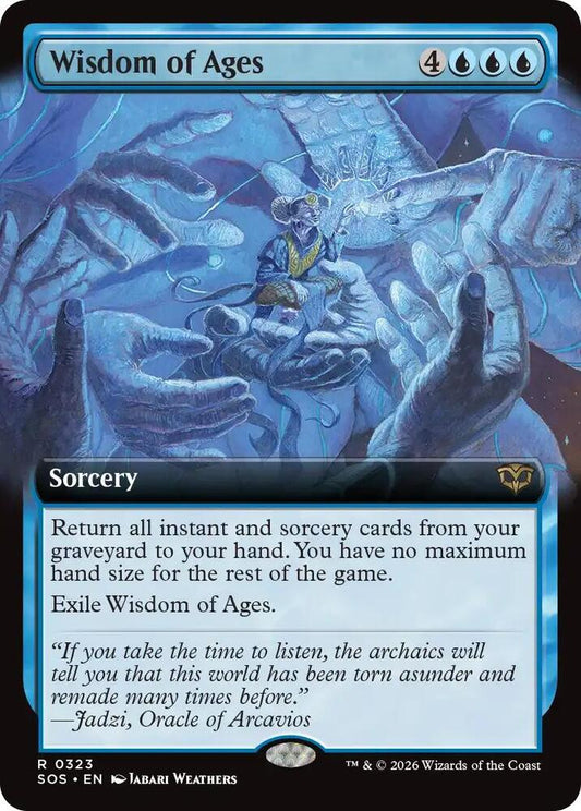 Wisdom of Ages 323 (Secrets of Strixhaven)  - Extended Art