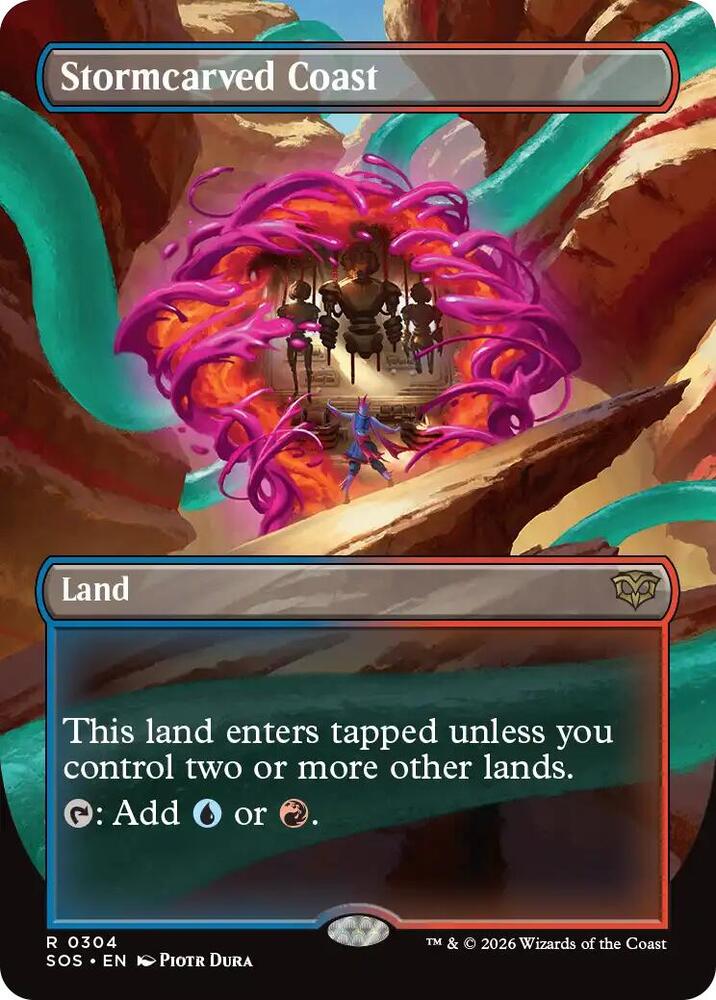Stormcarved Coast 304 (Secrets of Strixhaven)  - Borderless Foil