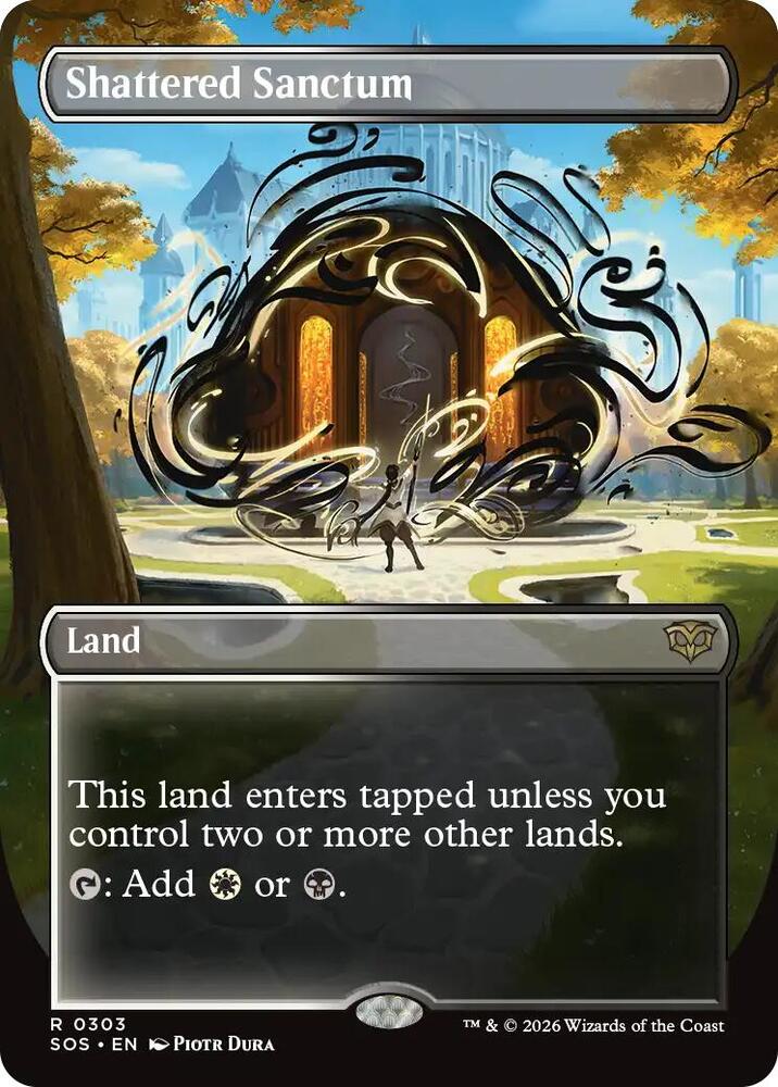 Shattered Sanctum 303 (Secrets of Strixhaven)  - Borderless Foil