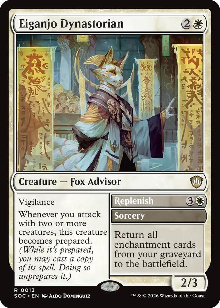 Eiganjo Dynastorian // Replenish 13 (Commander: Secrets of Strixhaven) 