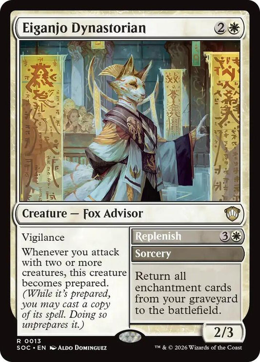 Eiganjo Dynastorian // Replenish 13 (Commander: Secrets of Strixhaven) 