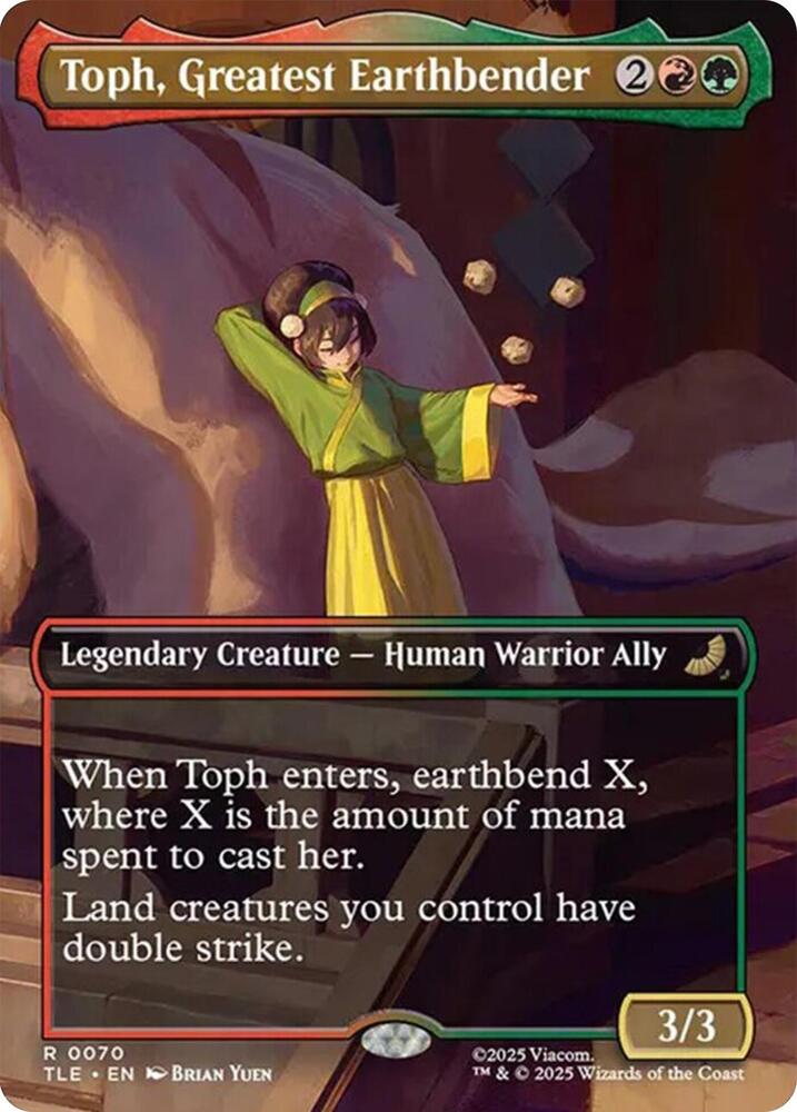Toph Greatest Earthbender Borderless 70 (Avatar: The Last Airbender: Eternal-Legal)  - Foil