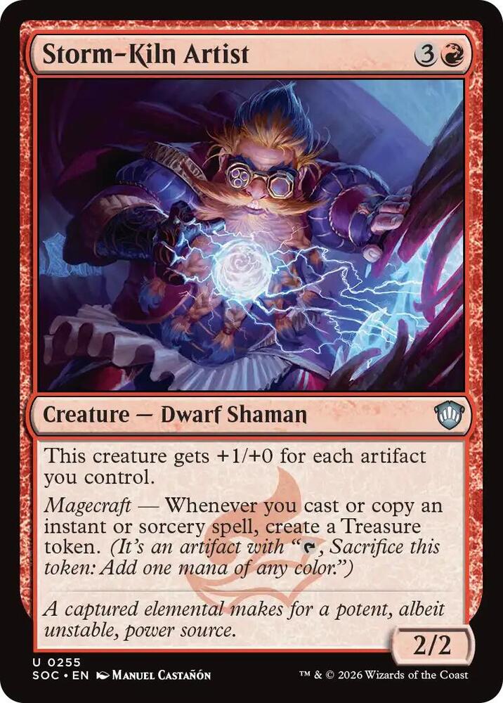 Storm Kiln Artist 255 (Commander: Secrets of Strixhaven) 