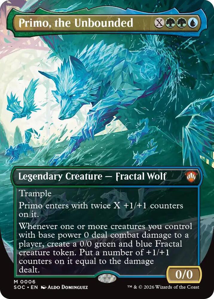 Primo, the Unbounded 6 (Commander: Secrets of Strixhaven)  - Borderless