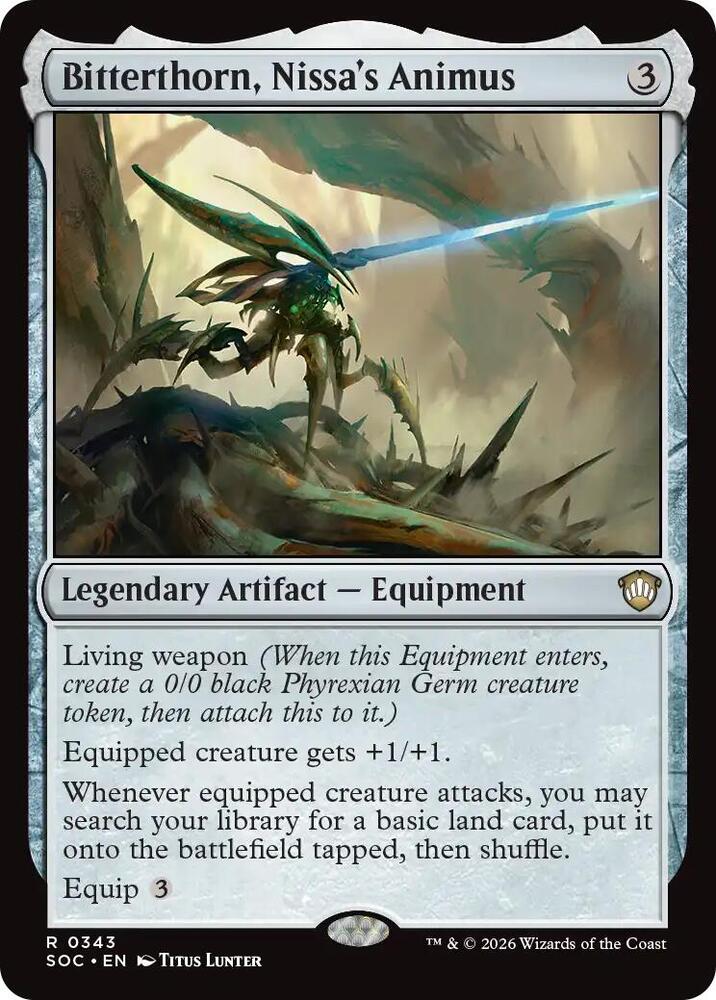 Bitterthorn, Nissa's Animus 343 (Commander: Secrets of Strixhaven) 