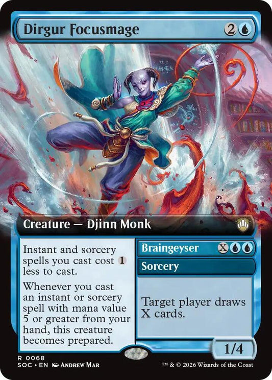 Dirgur Focusmage Extended Art 68 (Commander: Secrets of Strixhaven)  - Extended Art