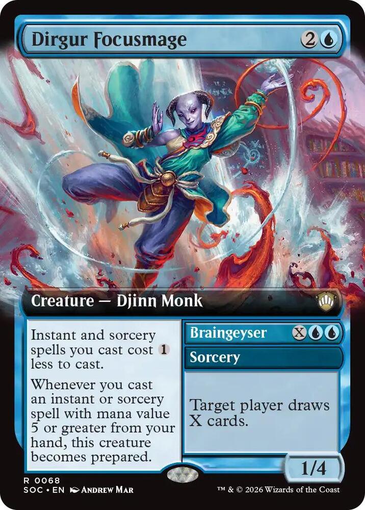 Dirgur Focusmage Extended Art 68 (Commander: Secrets of Strixhaven)  - Extended Art