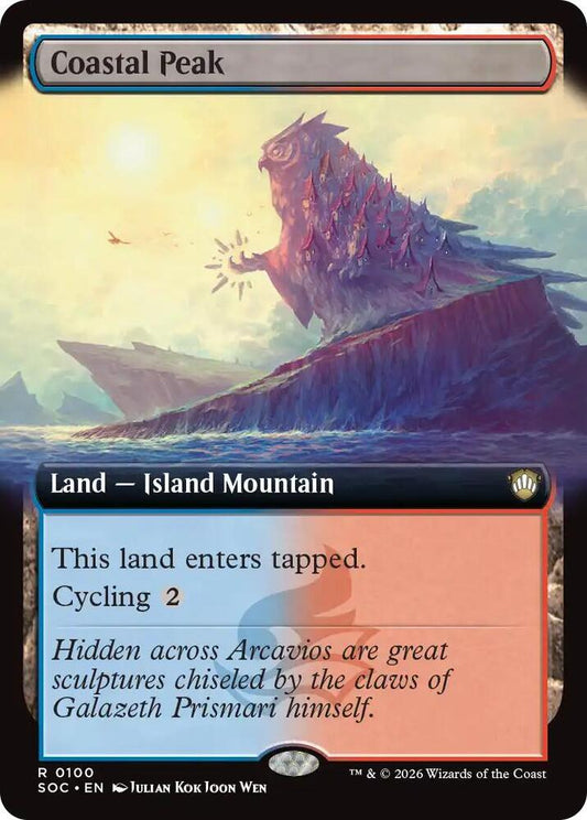 Coastal Peak 100 (Commander: Secrets of Strixhaven)  - Extended Art